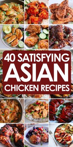 Gather the family for a feast with these 40 Asian Recipes with Chicken! From classic favorites like General Tso's Chicken to new twists like Korean Chicken Bibimbap, there's something to please every palate. Get ready to spice up your dinner routine!  fried chicken | chicken fajitas | chicken stir fry | chicken marinade | chicken recipes for dinner Best Wok Recipes, Wok Recipes, Chicken And Rice Dishes, Asian Chicken Recipes, Healthy Asian Recipes, Asian Inspired Dishes, Easy Asian Recipes