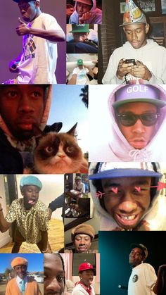 the collage shows many different people and their pets, including one with a cat