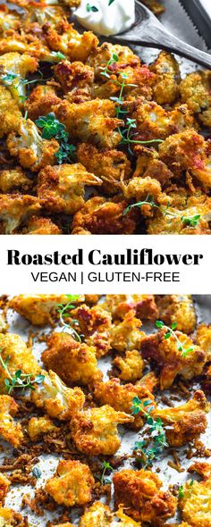 roasted cauliflower vegan i gluten - free is an easy and delicious side dish