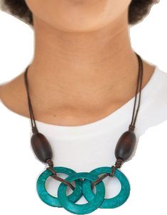 Casual Turquoise Jewelry With Wooden Beads, Casual Wooden Beads Jewelry For Summer, Adjustable Sliding Knot, Sliding Knot Closure, Wooden Hoop, Sliding Knot, Wooden Beads, Knot, Drama