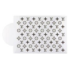 louis vuitton stickers are shown in black and white on a white background