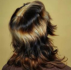 Cool Hair Bleach Ideas, Neutral Hair Dye Ideas, Black Hair With Bleached Ends, Tiger Hair Color, Shineline Hair, Trending Hair 2024, Curly Hair Peekaboo, Long Hair Dye Ideas, Brown Hair With Colored Tips