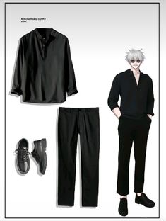 Jjk Outfit Ideas, Men Fashion Casual Shirts, Stylish Men Casual, Anime Inspired Outfits, Men Stylish Dress