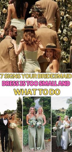 7 Signs Your Bridesmaid Dress Is Too Small and What to Do. Avoid last-minute dress disasters with this guide to ensuring your fit is flawless. From ethereal DTI style adjustments to ensuring your wedding day photos are picture-perfect, here’s what you need to know.