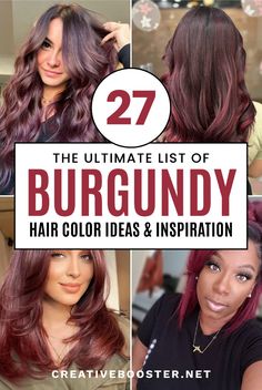 Click for More ➡️ | Save for Later ❤️

Looking to refresh your look with a touch of sophistication and edge? Burgundy hair color might be the perfect choice! This rich, multifaceted shade offers endless possibilities for all hair types and skin tones. From deep wine to vibrant raspberry, there's a burgundy hue that will enhance your features and suit your personality. 

Whether you have natural hair, blonde, black hair, or are a brunette, discover the best burgundy hair color ideas for any season. Visit our website for more inspiration and tips on achieving your perfect burgundy look! 

#BurgundyHair #HairColorIdeas #HairstyleInspiration Reds For Brunettes, Medium Brown Hair With Burgundy Balayage, Brunette Burgundy Hair, Maroon Burgundy Hair, Dark Brown Hair With Burgundy, Red Hair With Burgundy Highlights, Brown Blonde Burgundy Hair, Deep Berry Hair Color, Hair Inspo Color Red