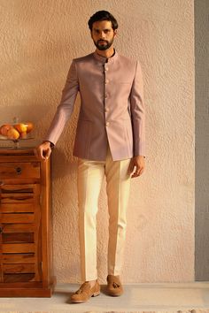 Shop for these amazing collections of Purple 100% Perennial Wool Kaleido Pintuck Bandhgala For Men by Philocaly online at Aza Fashions. Mens Outfit For Sisters Wedding, Rajputi Jodhpuri Suits For Men, Bandhgala Suit Men Engagement, Lavender Jodhpuri Suits For Men, Men Bandhgala Suits, Rajputi Dress For Men, Bandhgala Suit Men Wedding, Blazer Outfits Men Wedding Indian, Bandgala For Men