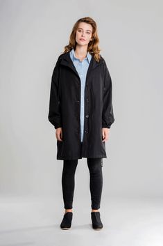 Water Resistant Oversized Hooded Windbreaker Rain Jacket - Nord Plus Size Trench Coat, Beach Dresses Casual, Hooded Rain Jacket, Loose Long Sleeve, Long Sleeve Jacket, Wedding Dresses Plus Size, Sleeve Jacket, Long Sleeves Jacket, Plus Size Swimwear