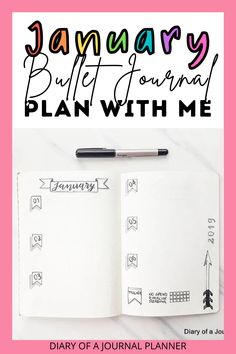 Join us as we set up our January bullet journal spreads! #planwithme #bulletjournal Life Planner Diy, Bullet Journal Collections, Bullet Journal Layout Templates, Life Planner Printables, Bullet Journal Contents, Bujo Layout, January Bullet Journal, Bullet Journal Setup, Bullet Journal Spreads