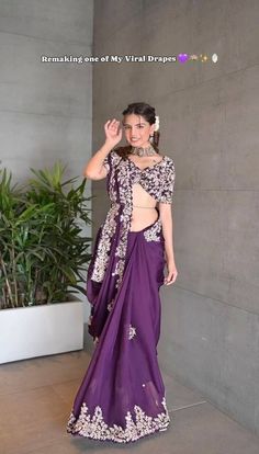 Sequence saree for women, jimmy choo silk purple saree, designer saree with fancy blouse, wedding saree for function,party wear saree blouse Product Details :  1) Saree Details : Saree Color : Plum Purple  Saree Length : 5.50 Meter Saree Work : Thread & Sequence work Saree Fabric : Jimmy choo  2) Blouse Details : UN-Stitched Blouse Color : Matching Blouse Length : 0.8 Meter Blouse Work : Thread & Sequence work Blouse Fabric : Jimmy choo  Blouse wear by model is just for modeling purpose only act Sabyasachi Sarees, Sequence Saree, Blouse Indian, Saree Designer, Indian Blouse, Party Kleidung, Sequence Work, Fancy Blouses, Wedding Saree