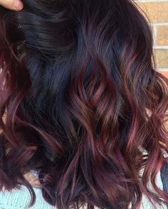 Brown Ombre Hair Color, Red Balayage Hair, Best Ombre Hair, Hair Color Mahogany, Mahogany Hair, Red Ombre Hair, Brown Ombre Hair, Violet Hair, Hair Color Burgundy