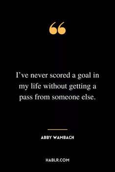 a quote from aby wambaach about goal in life