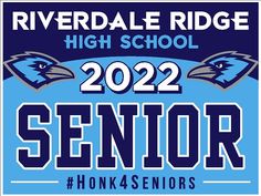 the logo for riverdale ridge high school's class of 2021 senior year seniors