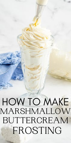 how to make marshmallow buttercream frosting