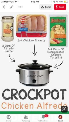 the crock pot is an app that lets you know what to cook in it