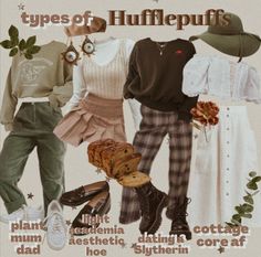 Hufflepuff Inspired Outfits Casual, Casual Aesthetic Outfits For Women, Cottagecore Corporate, Hufflepuff Inspired Outfits, Harry Potter Aesthetic Outfits, Harry Potter Inspired Outfits, Industry Aesthetic, Light Academia Fashion