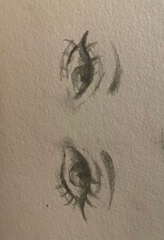 three different types of eyes drawn on paper