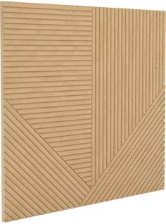 a piece of cardboard that has been folded in two diagonal lines on the top and bottom