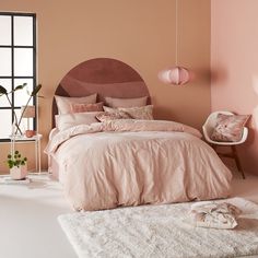 Bella Quilt Cover Set BED LINEN KAS AUSTRALIA Blush Queen 210X210CM + 2PC 48X73CM King Bed Quilt, Mattress Size Chart, Bed Setting, Queen Bed Quilts, Cushion Covers Online, Interior Color Schemes, Bed Quilt Cover, Single Quilt, Bed Quilt