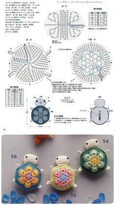 the instructions for crochet are shown