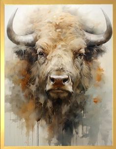 Bull Wallpaper, Metal Pictures, Bald Man, Cow Canvas