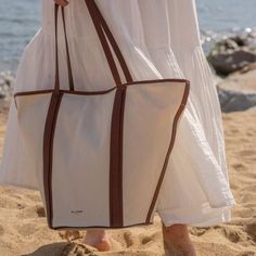 The Alanna Canvas Tote – MILANER Elle Ferguson, Set Apart, Color Crafts, The Minimalist, Summer Travel, Nappa Leather, Free Shopping, Tuscany, Outdoor Gear