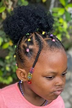 Cute Hairstyles for Black Girls Ponytail Gel Hairstyles, Girl Hairstyles Black Kids, Puffy Braids, Girl Hairstyles Black, Cornrow Ponytail, Long Hair Images, Kid Braid Styles, Twist Ponytail