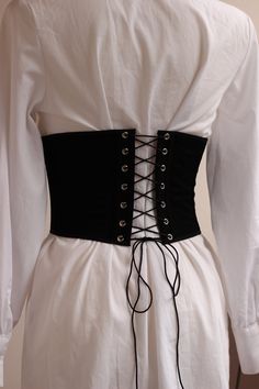 Underbust Corset Belt Black Corset Stays Renaissance Corset - Etsy Black Underbust Corset Outfit, Medieval Style Fitted Corset Belt With Corset Back, Black Corset Dress For Larp, Black Underbust Corset Belt With Boning, Elegant Underbust Corset Belt For Cosplay, Black Medieval Underbust Corset Belt, Black Fitted Medieval Corset Belt, Black Corset Back Dress For Festivals, Gothic Underbust Corset Belt With Boning