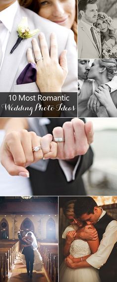 the top 10 most romantic wedding photo ideas