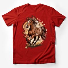 Galloping Horse T-Shirt, Appaloosa Running Wild, Nature Inspired Graphic Tee, Unisex Animal Print Shirt, Equestrian Gift Idea Male T-Shirt Custom graphic T-Shirt.Customize your color Cyberpunk Female, Galloping Horse, Animal Print Shirt, Men's Vintage Style, Animal Print Shirts, Equestrian Gifts, Work Friends, Horse T Shirts, Appaloosa