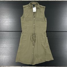 H&M Green Sleeveless Dress In Size 2. New With Tags. Fully Lined. No Flaws. Extremely Flattering Design. Very Comfortable. Sleeveless Casual Dresses For Work, Chic Sleeveless Mini Dress By H&m, Casual Sleeveless Dress For Work, Chic Sleeveless Dress By H&m, Chic Sleeveless H&m Dress, H&m Summer Work Dresses, H&m Sleeveless Mini Dress Casual, H&m Casual Sleeveless Mini Dress, Casual Workwear Dresses By H&m