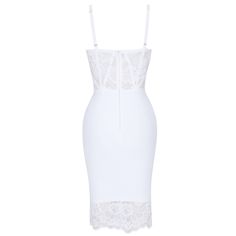 Sku: 1872 Made from the best quality bandage material. Lace Bandage Dress, White Bandage Dress, Bandage Dress Bodycon, Night Wedding, Birthday Dinner, Wedding Night, Perfect Woman, Club Outfits, Strap Dress