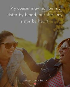 Find the best cousin quotes and sayings to remind you of the love and friendship that you and your cousin share! Here you’ll find the best cousin quotes, cousin love quotes, cousin bonding quotes, cute cousin quotes, funny cousin quotes, best friend cousin quotes, cousin quotes girl, love you cousin quotes, cousins quotes family, and National Cousins Day quotes to share on any occasion. #cousinquotes #cousins #nationalcousinsday 4 Sisters Quotes, Quotes On Sisters, Step Sister Quotes, Meaningful Sister Quotes, Sister In Law Quotes