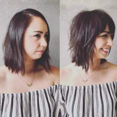 Grown Out Bob, Bob Hairstyles For Round Face, Kort Bob, Shaggy Bob Hairstyles, Modern Shag, Shaggy Bob, Peinados Fáciles Para Cabello Corto, Round Face Haircuts, Hairstyles For Round Faces