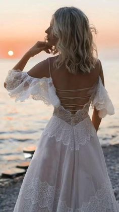 country wedding dress, boho wedding dress casual, bohemian country wedding dress, lace beach wedding gowns Cream Boho Wedding Dress, Wedding Dresses With Delicate Lace Straps, Lace Wedding Dress With Delicate Straps, Backless Wedding Dress With Lace-up Back, Delicate Lace Dresses With Straps For Wedding, Delicate Straps Lace Wedding Dress, Delicate Strap Lace Wedding Dresses, Lace Wedding Dress With Adjustable Straps, Wedding Dresses With Lace-up And Strappy Back