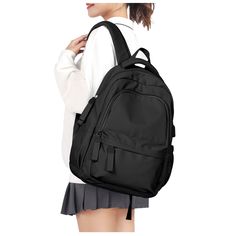 877247365-2 Black Laptop Bag For Students Back To School, Black Laptop Bag For Students, Back To School Black Laptop Bag, Black Backpack Laptop Bag For School, Black School Backpack Laptop Bag, Trendy Black Backpack For Study, Black School Laptop Backpack, Trendy Laptop Backpack For School, Functional Black Backpack For Study