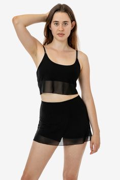 RNS780 - Micro Mesh Skort – Los Angeles Apparel Stretch Skort With Built-in Shorts For Summer, Stretch Nylon Shorts For Summer, Summer Workout Skort With Built-in Shorts, Workout Stretch Swim Skirt With Elastic Waistband, Summer Stretch Activewear Mini Skirt, Summer Workout Skort, Stretch Mesh Bottoms With Built-in Shorts, Summer Gym Mini Skort, Stretch Workout Skort, Short Length