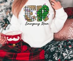 Christmas Sweater Sweater Sweatshirt Christmas Sweatshirt - Etsy Emergency Room