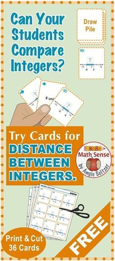 a poster with the words, can your students compare numbers? and other items for distance between