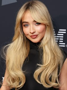 Hair Blonde Curtain Bangs, Sabrina Curtain Bangs, Curtain Bangs 90s Hair, Medium Blonde Hair Curtain Bangs, Curtain Bangs With Big Forehead, Long Layers With Short Curtain Bangs, Curtain Bangs Medium Hair Unstyled, Wispy Curtain Bangs Blonde, Curtain Bangs Eye Level