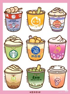 an image of different types of ice cream