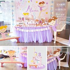 Gymnastics Theme Party, Ballerina Birthday Parties, Winter Onederland Birthday, 2nd Birthday Party Themes