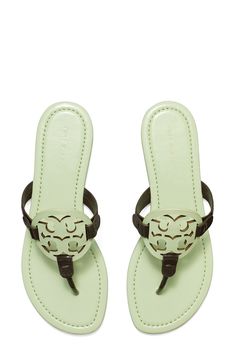 Tory Burch Sandal, Outfit Pieces, Mint Chocolate Chip, Miller Sandal, Fasion Outfits, Mint Chocolate Chips, Leather Flip Flops, Ice Cream Flavors, Tory Burch Miller