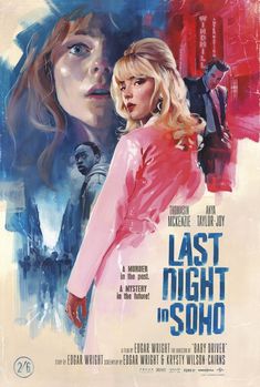 the movie poster for last night in soho