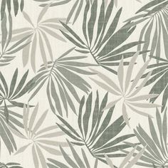 an image of a wallpaper with leaves in grey and white colors on the background