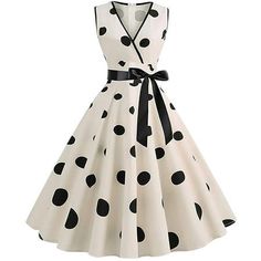 Office Party Dress, Vestidos Retro, Glamour Vintage, Woolen Dresses, Robes Vintage, Printed Robe, Rockabilly Dress, Vestidos Vintage, Polka Dress