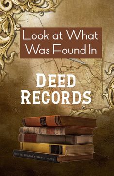 books stacked on top of each other with the title look at what was found in dead records