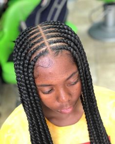 Jan 5, 2020 - This Pin was discovered by My Info. Discover (and save!) your own Pins on Pinterest Braids Natural Hair, Feed Ins, Braids Boxbraids, Girl Braids, Middle Parts, Braids For Long Hair, Faux Locs, Protective Styles, Braid Styles