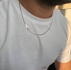 ● High Quality Solid 925k Sterling Silver ● The font on the model is olde english font. According to your preference, you can personalize the initials with any other font of your choice. ● Give your husband or boyfriend an unforgettable gift with the personalization initial necklace created with a minimalist style. ● Christmas gift idea. ● Free shipping for US. ● Express shipping 1-3 business days ● Our processing time is 2-5 business days. ● Marde Minimalist offers you handcrafted, gold plated and rose gold plated 925k sterling silver personalized jewelry. ● If you can't find what you're looking for, send us a message and we'd love to design a custom piece of jewelry for you. ● Visit our store: https://www.etsy.com/shop/TheGentlemanJewelry ● HOW CAN MAKE YOUR ORDER? 1. Choose material: Si Inital Jewelry For Men, Chain With Initials For Men, Name Necklace Boyfriend Gift, Boyfriend Gifts Necklace, Presents For Your Boyfriend Necklaces, Necklaces For Boyfriends, Men’s Silver Necklace, Mens Initial Necklace, Cool Boyfriend Gifts