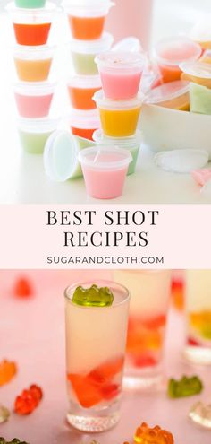 the best shot recipes for kids to make with gummy bears and jello shots