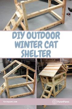 DIY Outdoor Winter Cat Shelter Outdoor Cat Shelter Diy Winter, Tire Cat House Outdoor, Diy Feral Cat Shelter Cold Weather, Winter Cat Shelter, Outdoor Cat Shelter Diy, Cat House Outdoor Winter, Diy Outdoor Cat House, Cat Shelters For Winter, Cat House Ideas